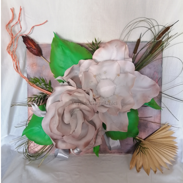 Quadro "Anemone e Rosa"