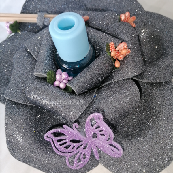Profumatore "Rosa grigio glitter" - immagine 4