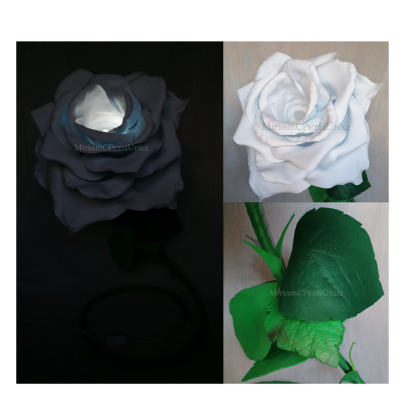 Lampada "Rosa bianca" - immagine 2
