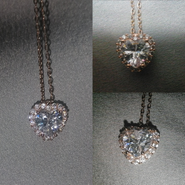 Girocollo orsetto con strass e cuore punto luce - immagine 5