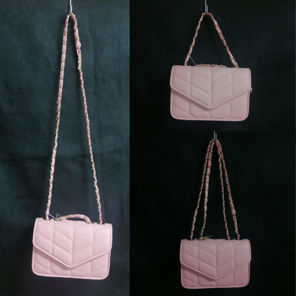 Borsetta rosa cipria - immagine 2