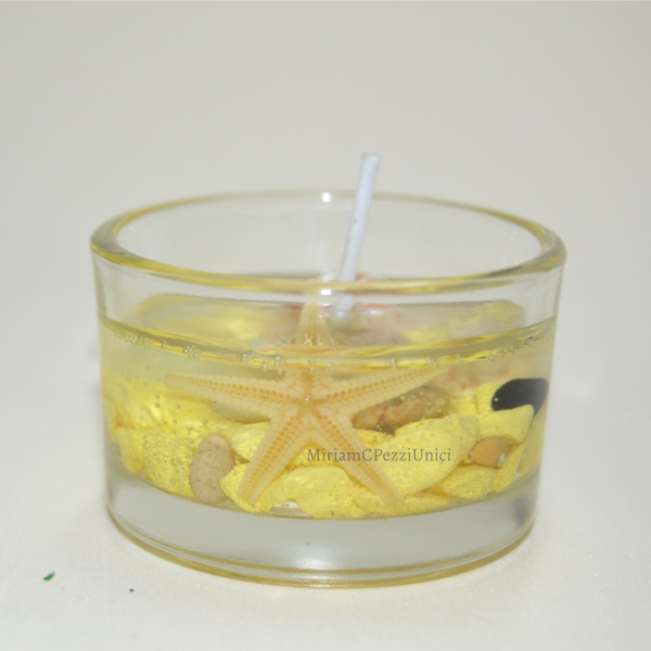 Piccole candele gel tema mare - immagine 9