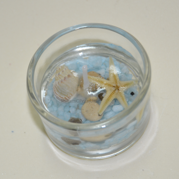 Piccole candele gel tema mare - immagine 3