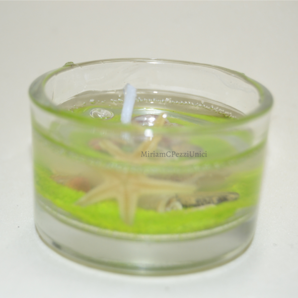 Piccole candele gel tema mare - immagine 6
